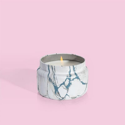 Volcano Modern Marble Printed Travel Tin Candle Lit